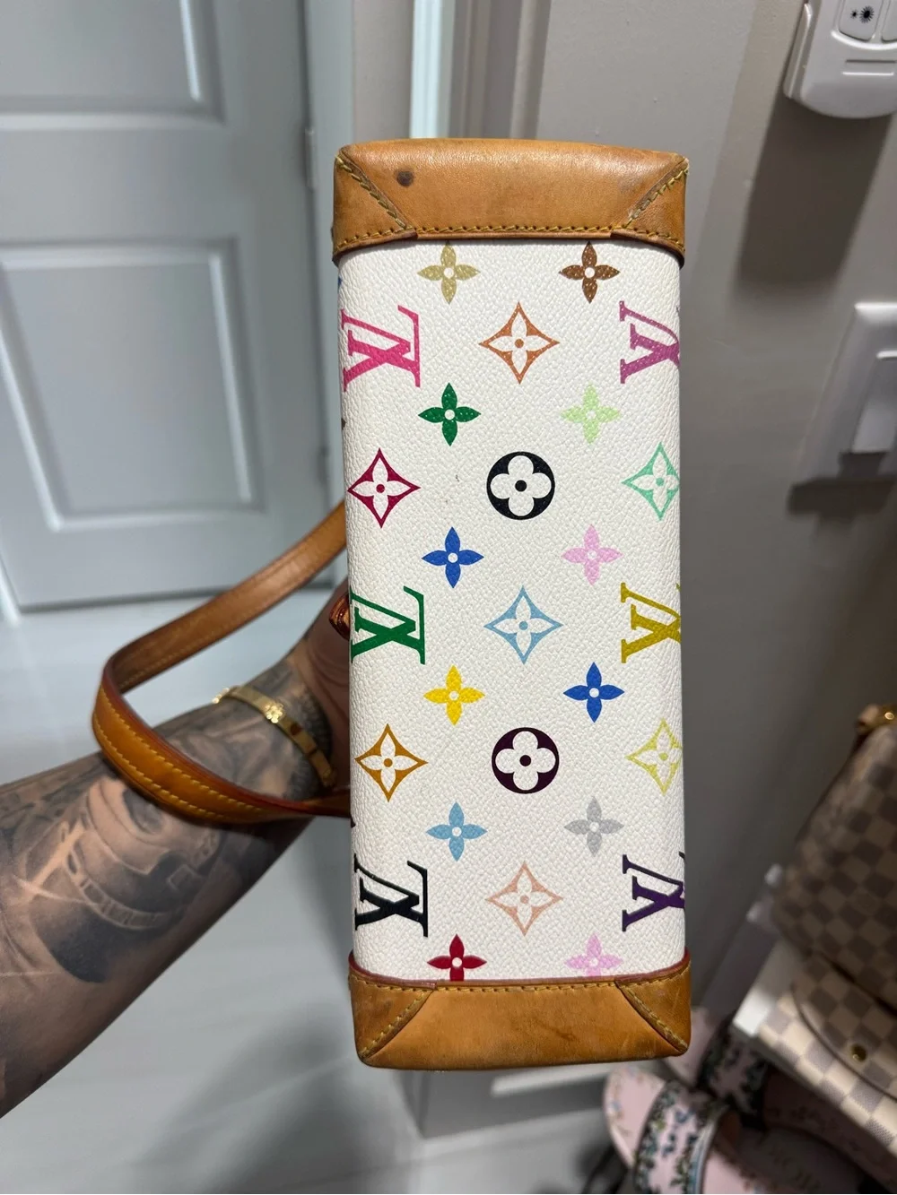 Louis Vuitton x Takashi Murakami vintage 2006 collection Eliza Shoulder bag